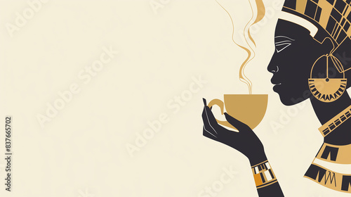 古代エジプト風の女性とティータイム
Tea time with an ancient Egyptian woman