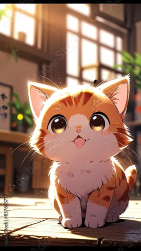 anime_cute_kawaii_kitten_isolated