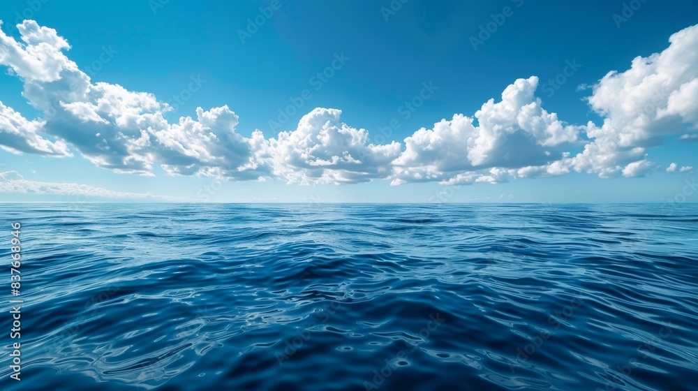Fototapeta premium Ocean with Blue Sky 