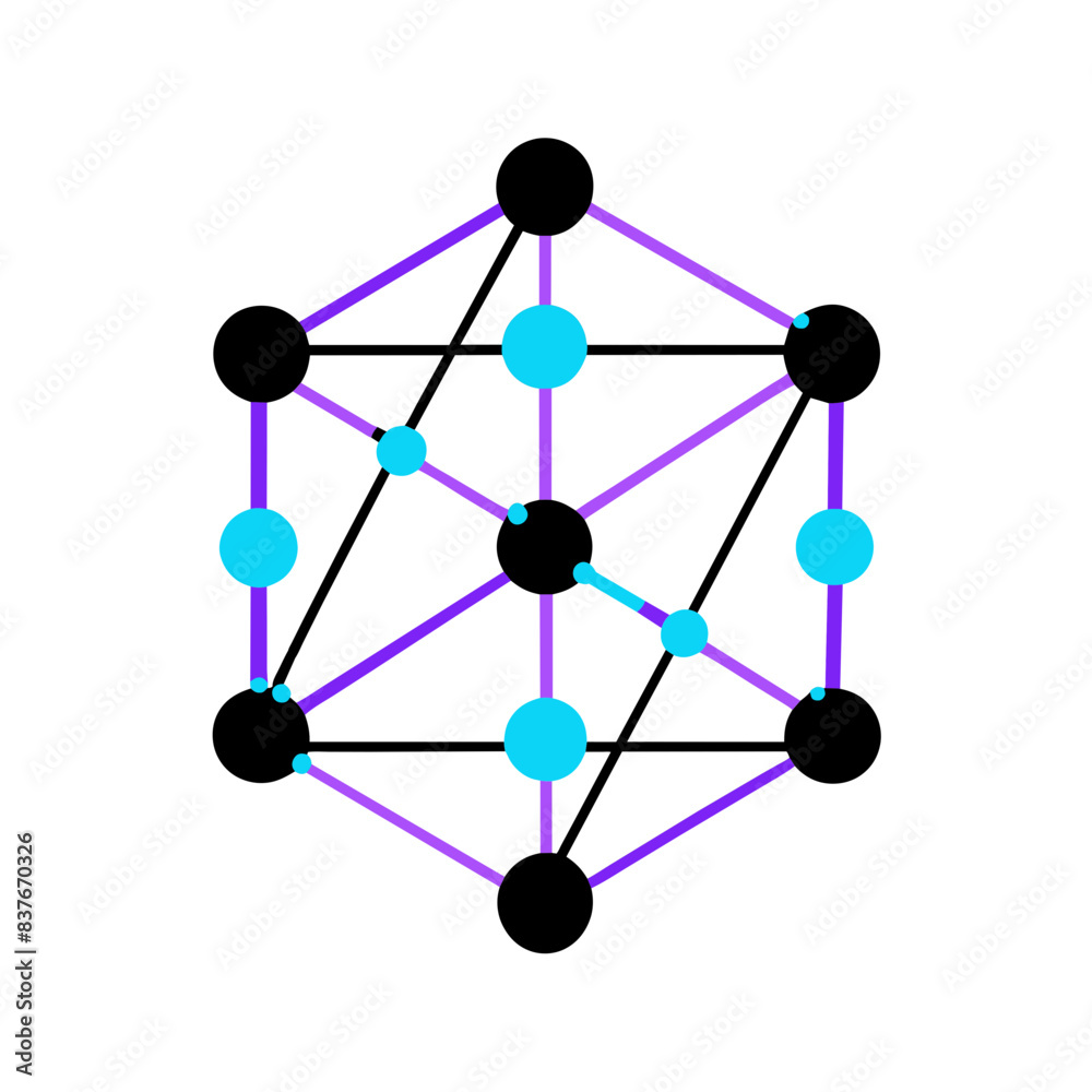 grid of connections. just lines and dots randomly placed and connected grid of connections. just lines and dots randomly placed and connected