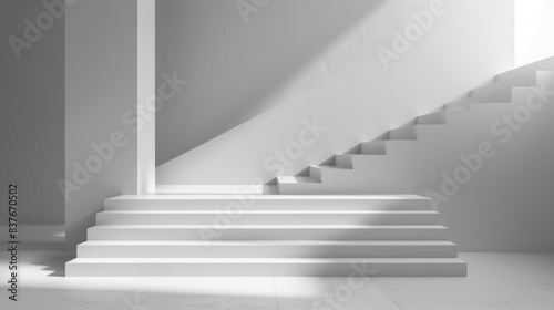 A minimalist background with extensive negative space, emphasizing the main object in the composition. The design is clean and uncluttered, creating a sophisticated and visually appealing scene. The