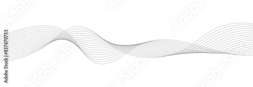 Abstract vector modern background with wavy lines and particles. Technology backdrop.
