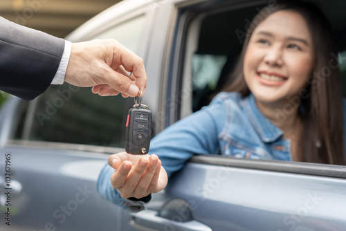 lease, rental car, sell, buy. Very smile and happy for new owner. Sales, loan credit financial, rent vehicle, insurance, renting, Seller, dealer, installment, car care business