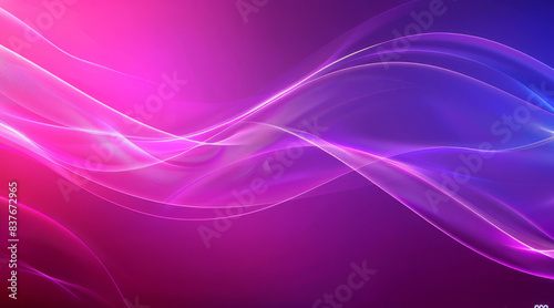 Vibrant Abstract Waves in Pink and Purple Gradient