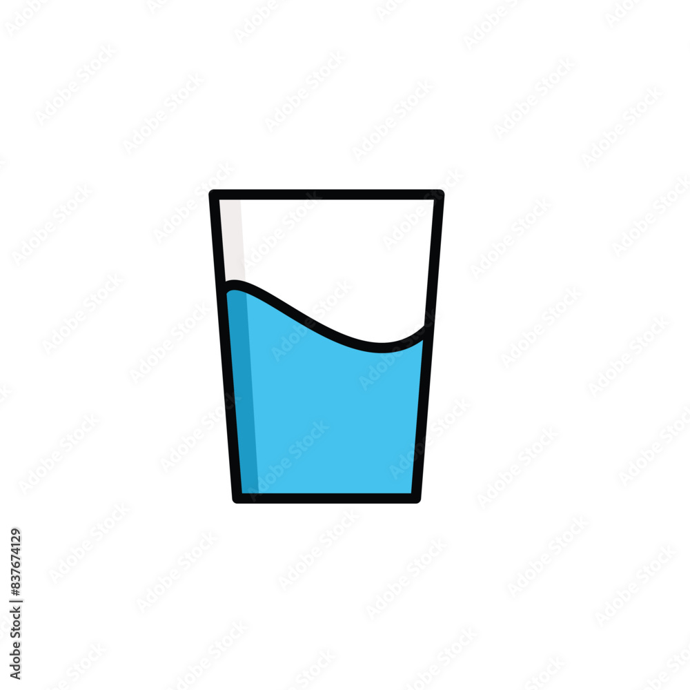 glass icon vector template design flat and simple glass icon vector template design flat and simple
