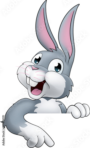 An Easter bunny rabbit cart...