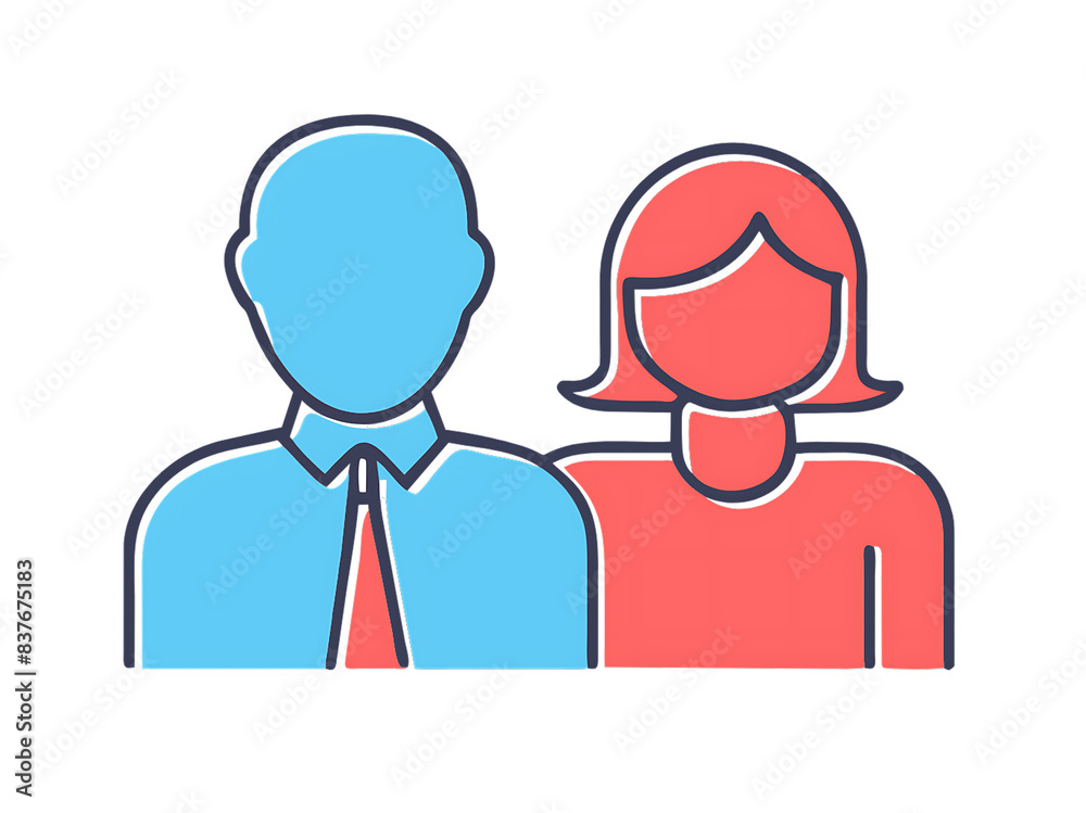 A vector illustration depicting male and female face silhouettes or icons, serving as avatars or profiles for unknown or anonymous individuals. The illustration portrays a man and a woman portrait.
A vector illustration depicting male and female face silhouettes or icons, serving as avatars or profiles for unknown or anonymous individuals. The illustration portrays a man and a woman portrait.