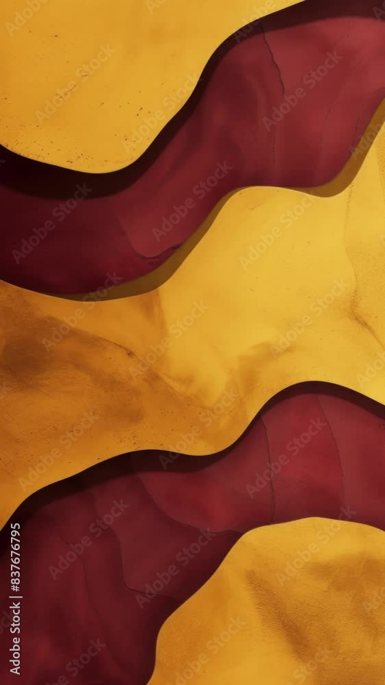 Abstract shapes background mustard and burgundy color animation Abstract shapes background mustard and burgundy color animation