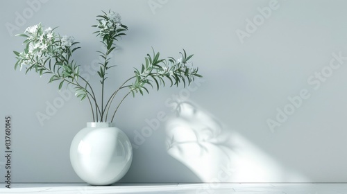 A clean and elegant background with abundant negative space, designed to highlight the main object. The uncluttered design is both modern and visually appealing, creating a simple yet striking