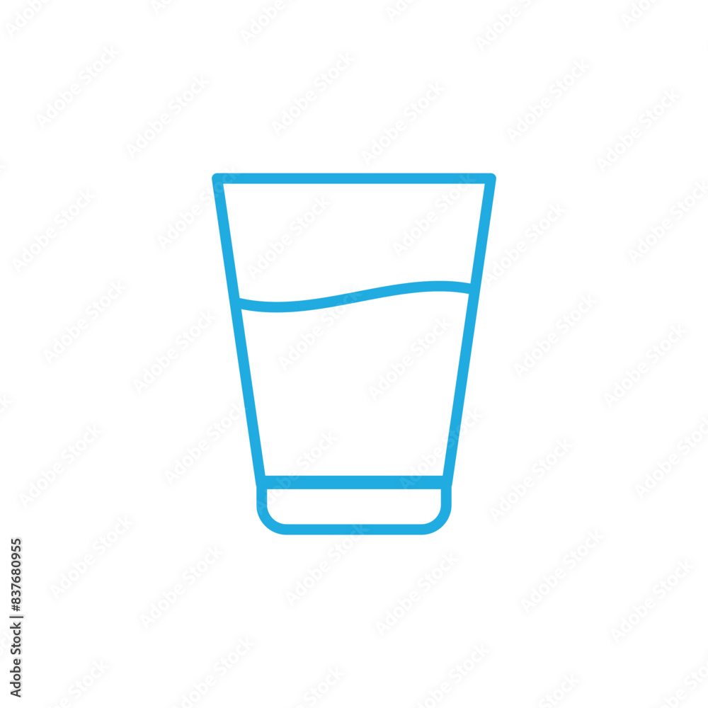 glass icon vector template design flat and simple glass icon vector template design flat and simple