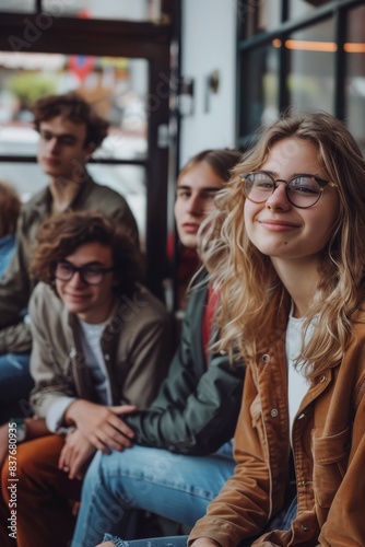 a group of people