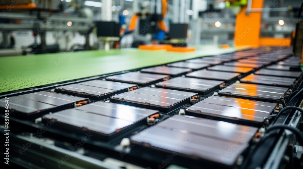 CloseUp of Precision EV Battery Cell Production Generative AI CloseUp of Precision EV Battery Cell Production Generative AI