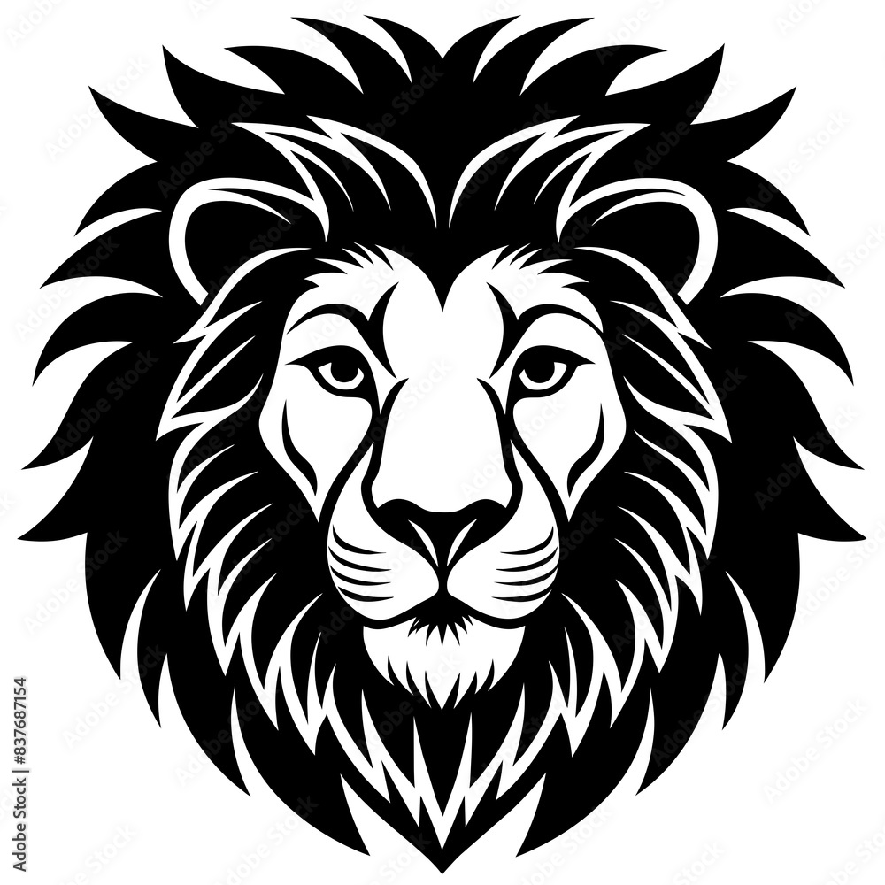 lion-face-victor-illustration-silhouette-image-ico lion-face-victor-illustration-silhouette-image-ico