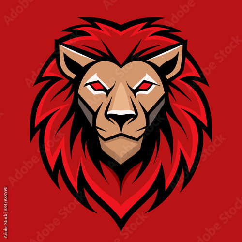 lion-head-logo-vector--simple-icon-logo