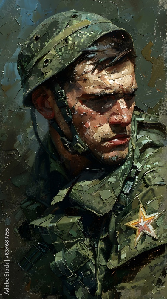 Portrait of a soldier Portrait of a soldier