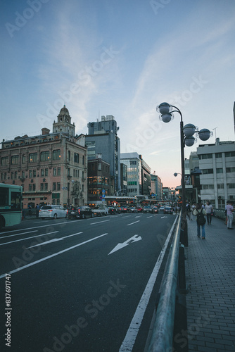 Obraz na płótnie 京都の街並み w salonie
