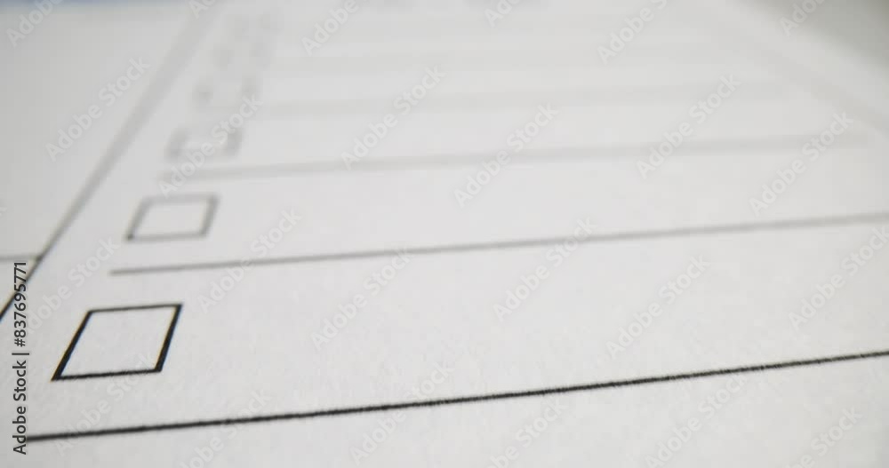 Detailed view of to-do list on white page with blue header