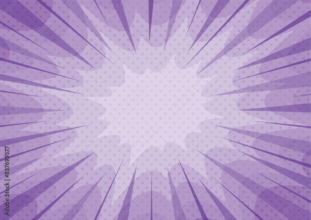 Obraz premium 放射アメコミ背景