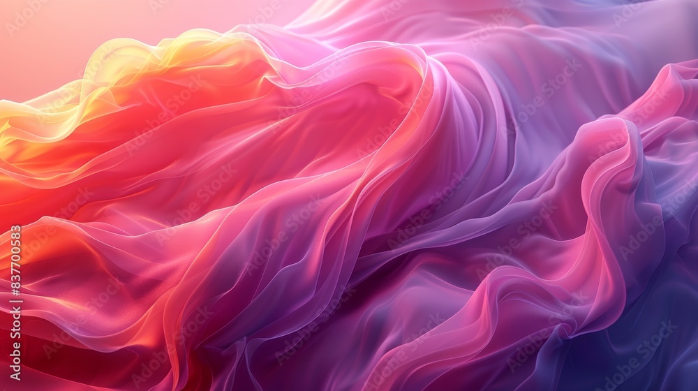 Fototapeta premium Gradient Textures Abstract Backgrounds: 3D visuals showcasing abstract backgrounds with gradient textures