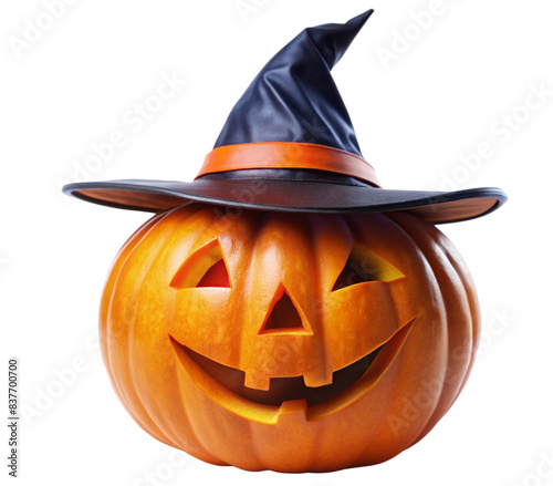 halloween pumpkin isolated on white