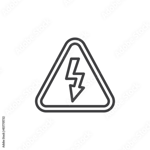 Danger High Voltage line icon Free Download Danger High Voltage line icon - GFXLoad