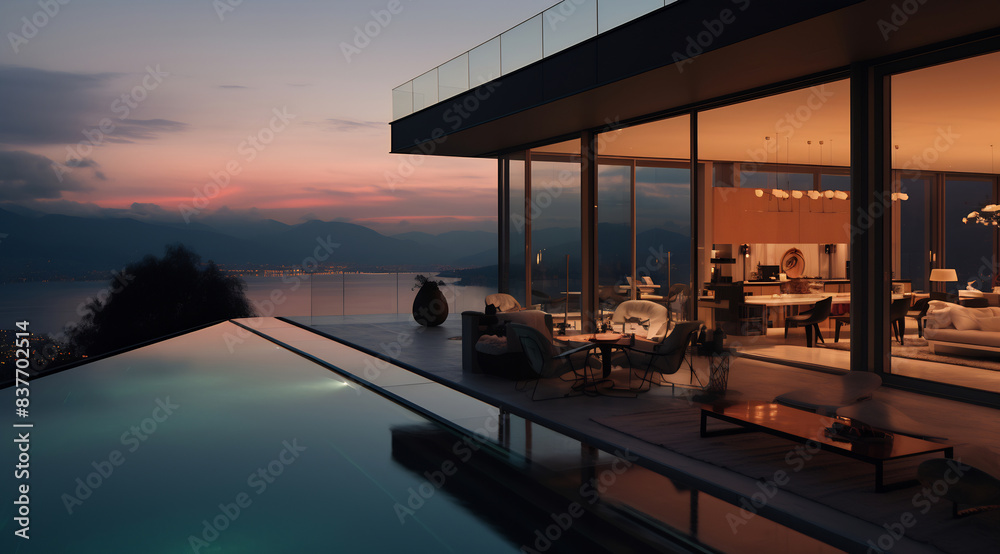 Fototapeta premium City Lights and Evening Delights
