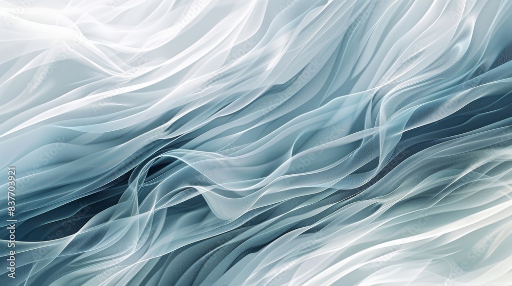 Abstract Gray Waves Background