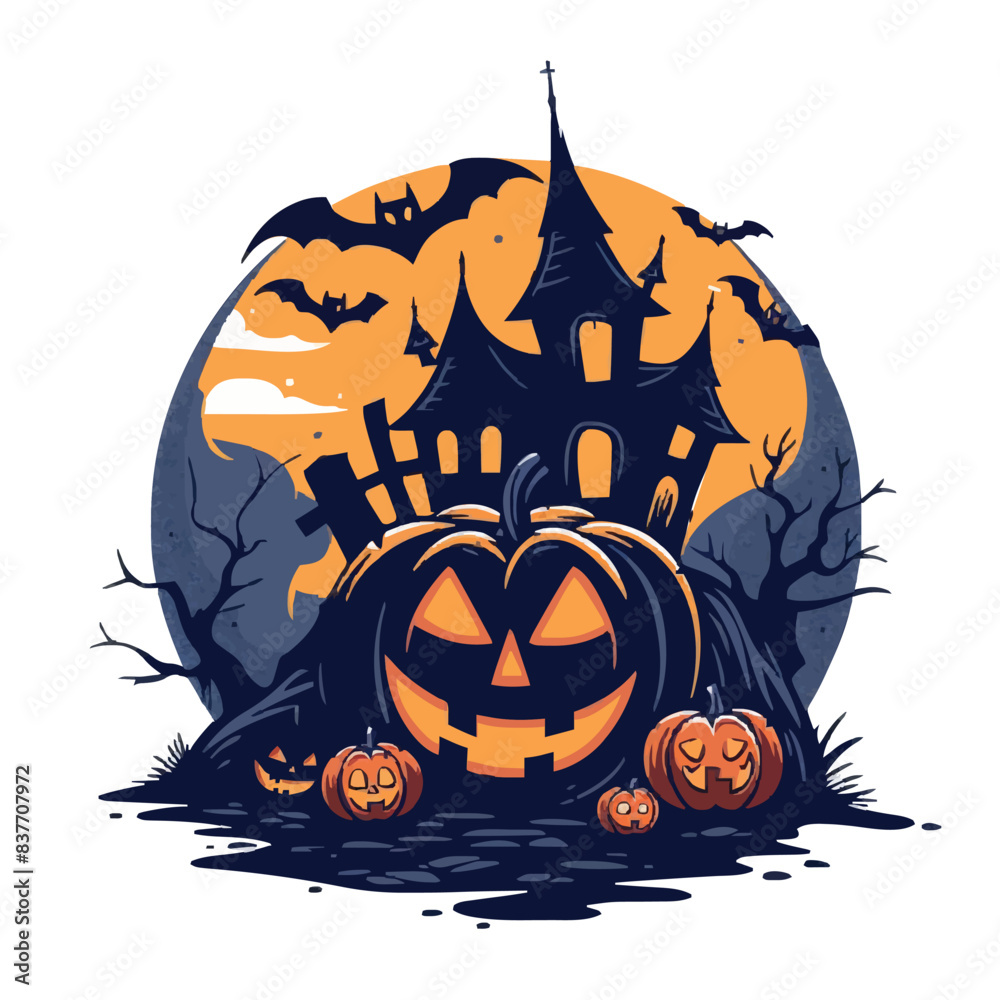 Helloween vector illustration for t-shirt
Helloween vector illustration for t-shirt