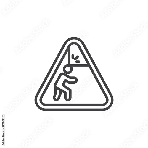 Warning Low Clearance line icon