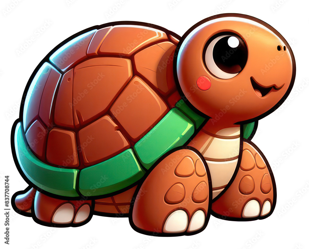 Fototapeta premium cute orange turtle