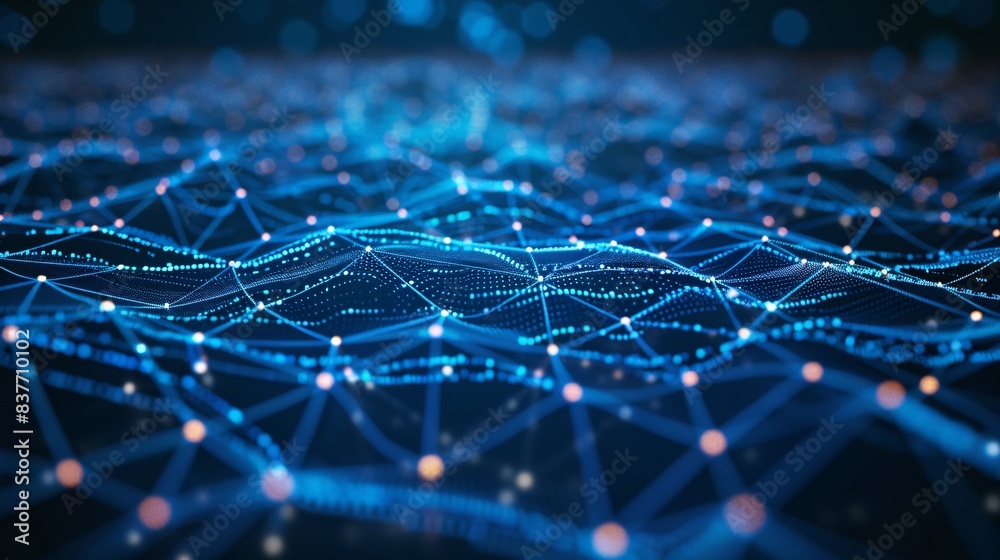 Fototapeta premium Future Technology Abstract Background Generation AI