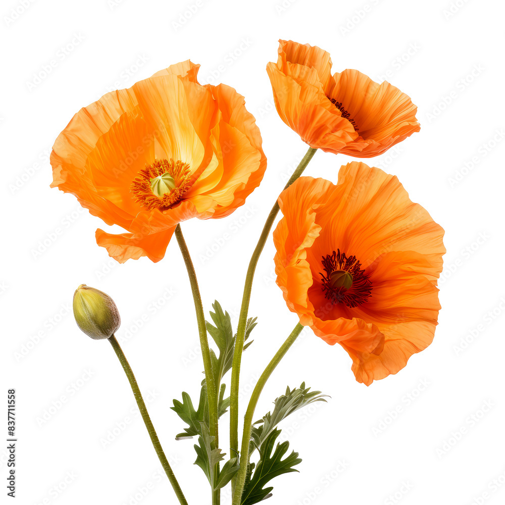 Naklejka premium beautiful flowers isolated on white
