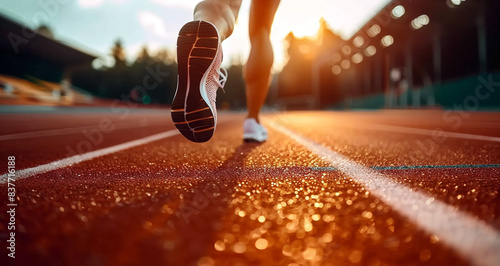 running on the track