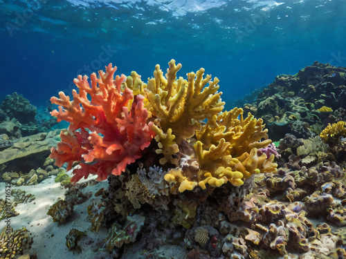 coral reef under the sea