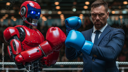 Man vs Robot Boxing Showdown