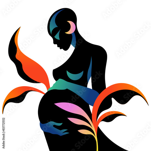 Pregnant African woman