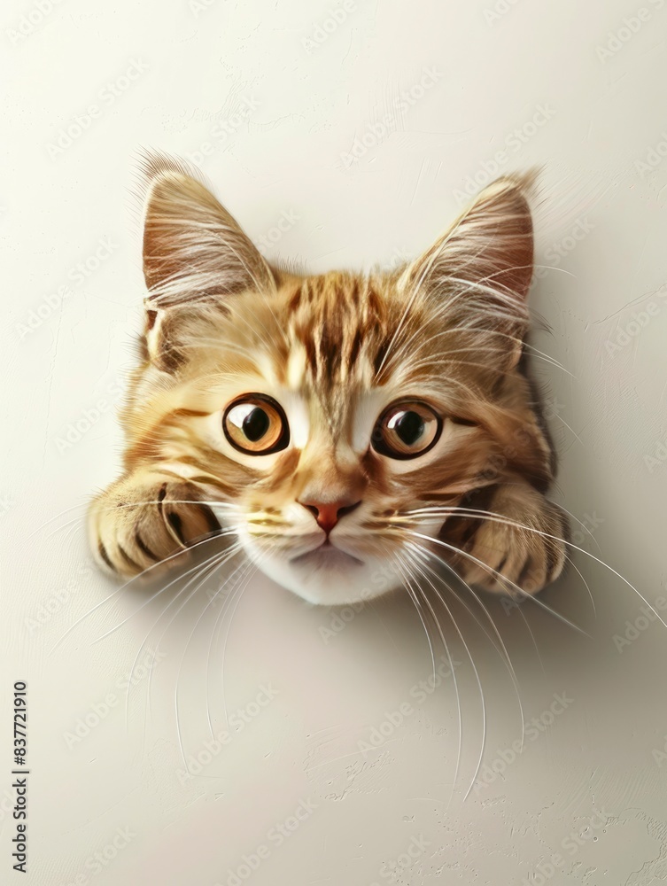International cat day Poster design background - generative ai International cat day Poster design background - generative ai
