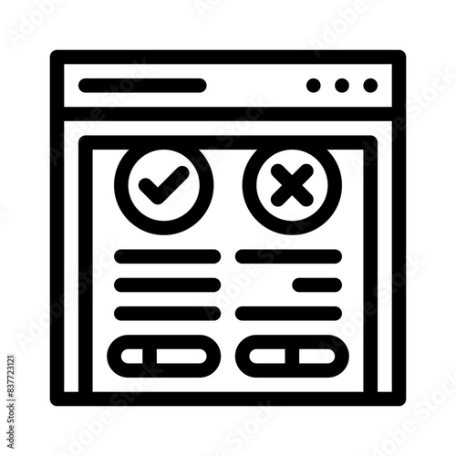 comparison line icon