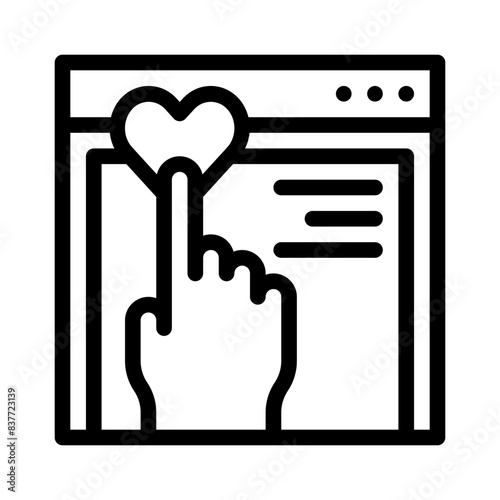 favourite line icon