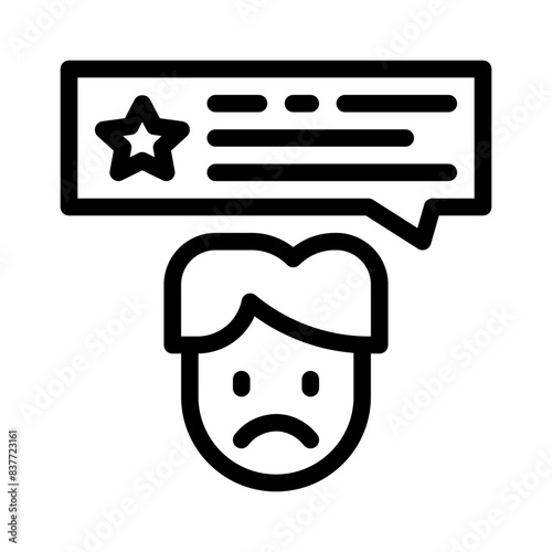 negative line icon