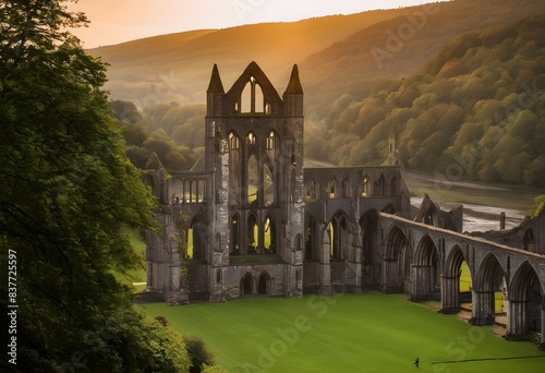 A view of Tintern Abbey in South Wales