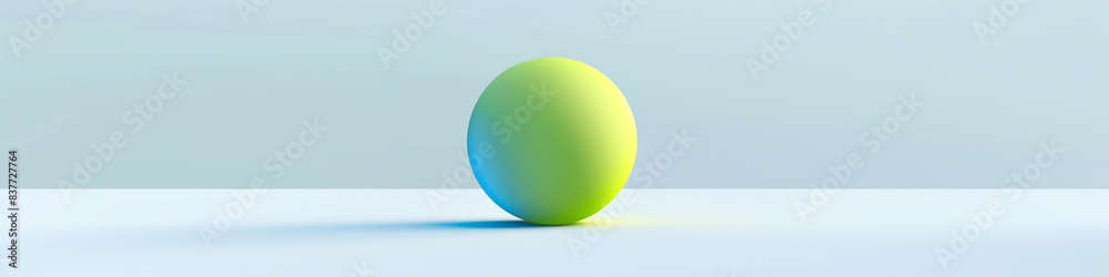 AI art, yellow green and light blue sphere AI art, yellow green and light blue sphere