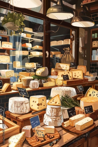 Pop-up shop selling artisanal cheese © wpw