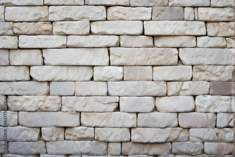 Obraz premium Limestone wall background, texture stone brick