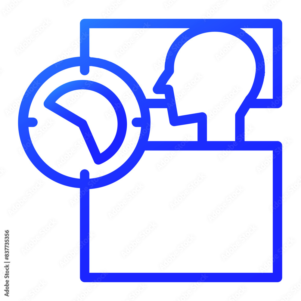 sufficient sleep time gradient icon style sufficient sleep time gradient icon style