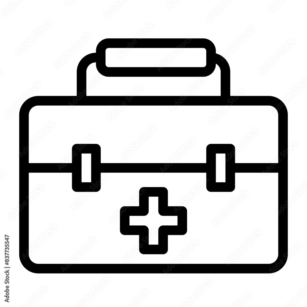 doctor's suitcase line icon style doctor's suitcase line icon style