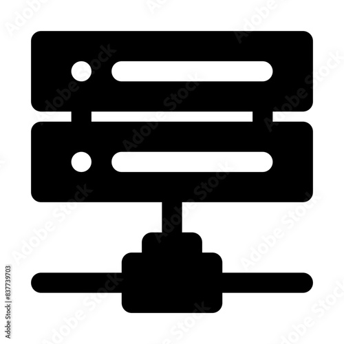 database internet of things solid icon