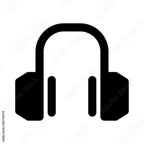 headphone internet of things solid icon