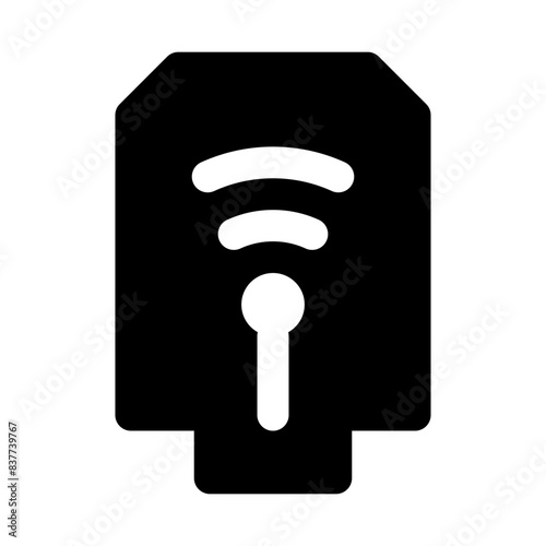 modem wifi internet of things solid icon