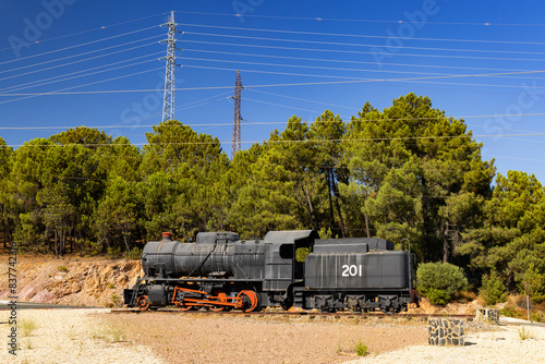 Steam engine, oldest copper mines in the world, Minas de Riotinto, Spain